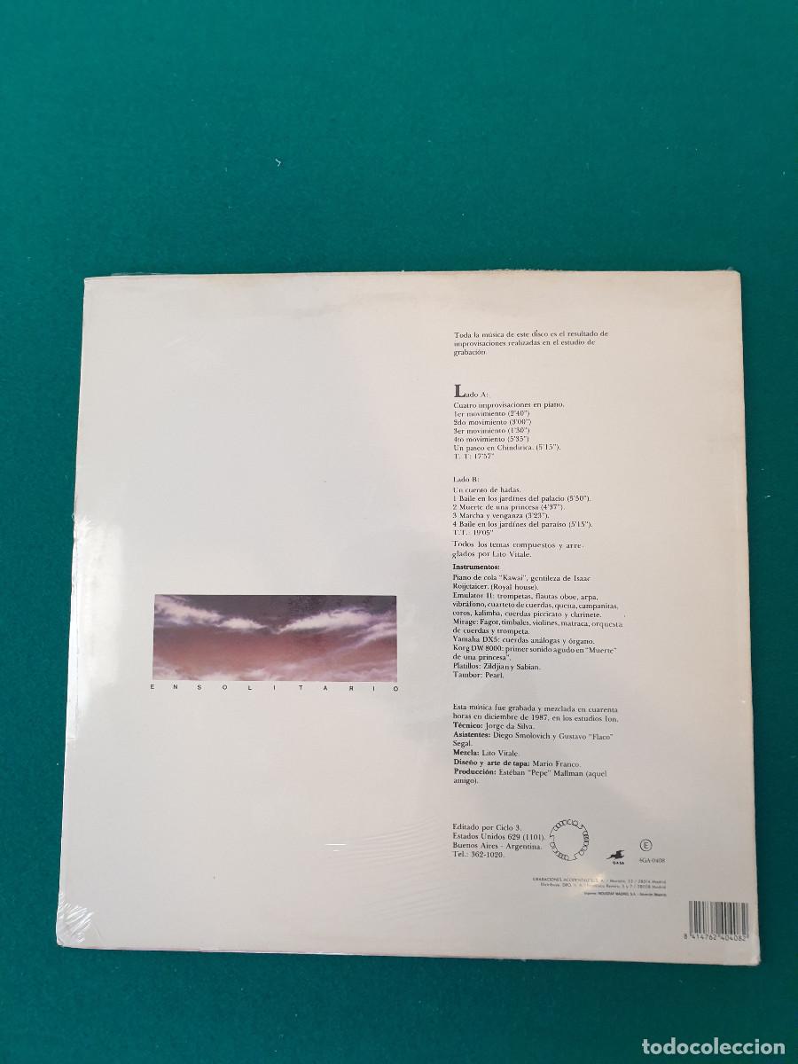 Discos de vinilo: Lito Vitale &ndash; En Solitario - Foto 2