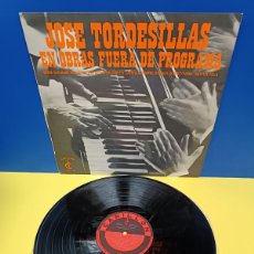 Discos de vinilo: JOSE TORDESILLAS - OBRAS FUERA DE PROGRAMA - DISCO DE VINILO - CARILLON. Lote 400116069