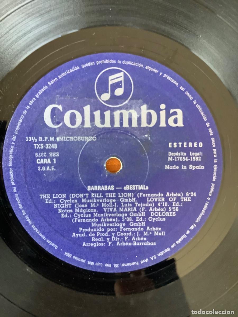 Discos de vinilo: BARRABAS-BESTIAL (S&oacute;lo disco) - Foto 1