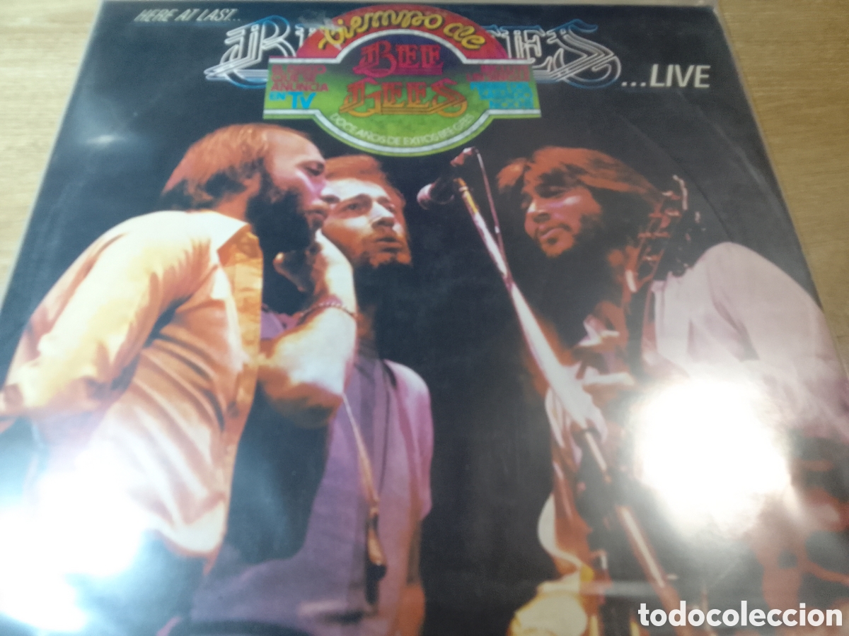 Discos de vinilo: BEE GEES LIVE DOBLE LP - Foto 1