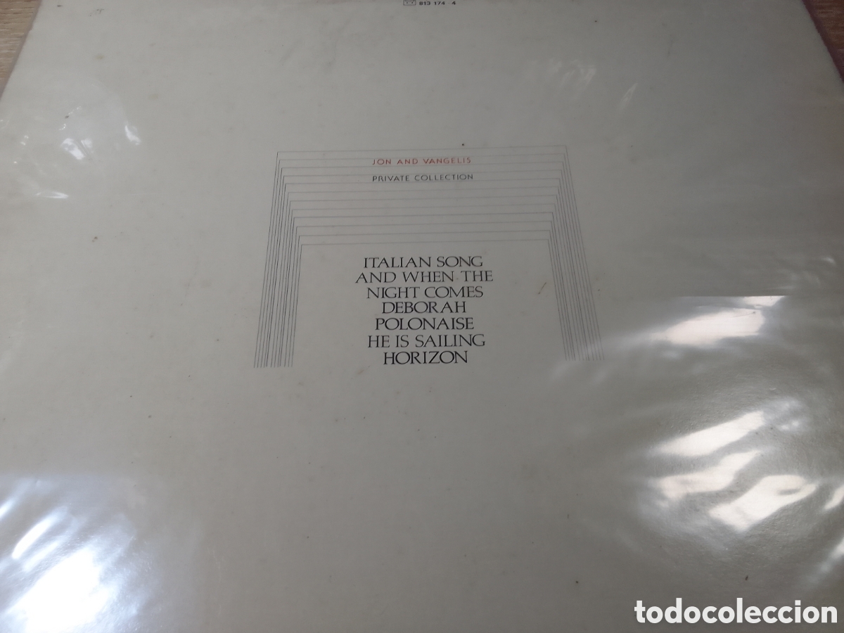 Discos de vinilo: JON AND VANGELIS PRIVATE COLLECTION - Foto 2