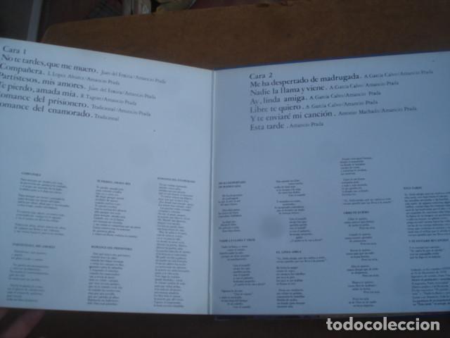 Discos de vinilo: Amancio Prada Canciones De Amor Y Celda - Foto 2