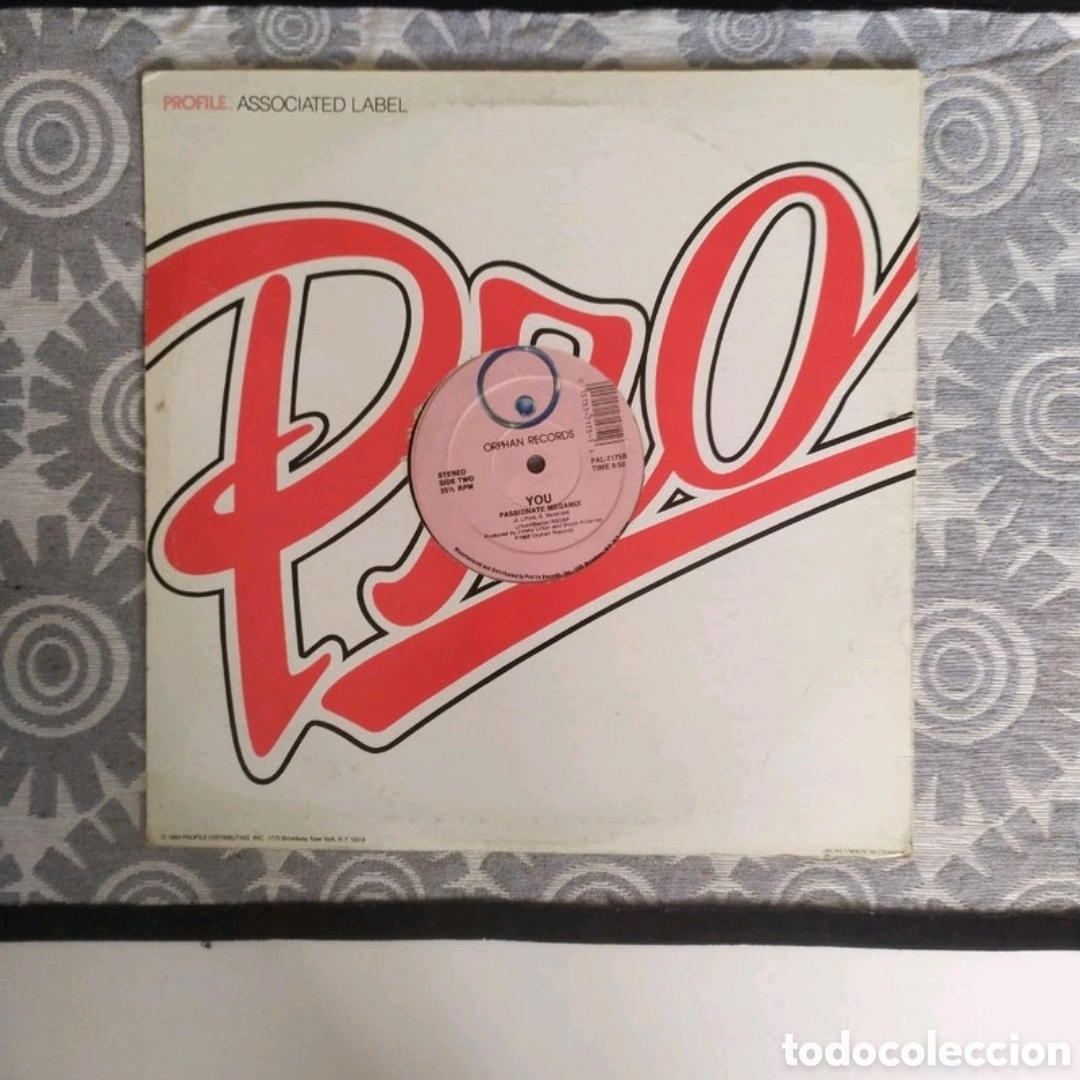 Discos de vinilo: Maxi single You. Passion City - Foto 2