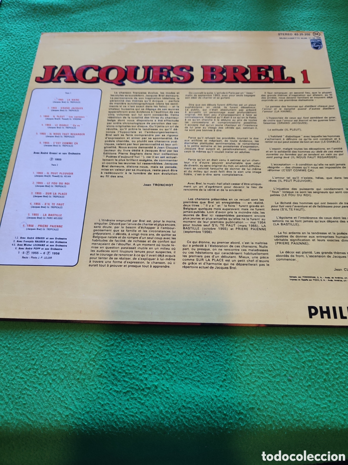 Discos de vinilo: Jaques Brel - Grand Jacques - Foto 2