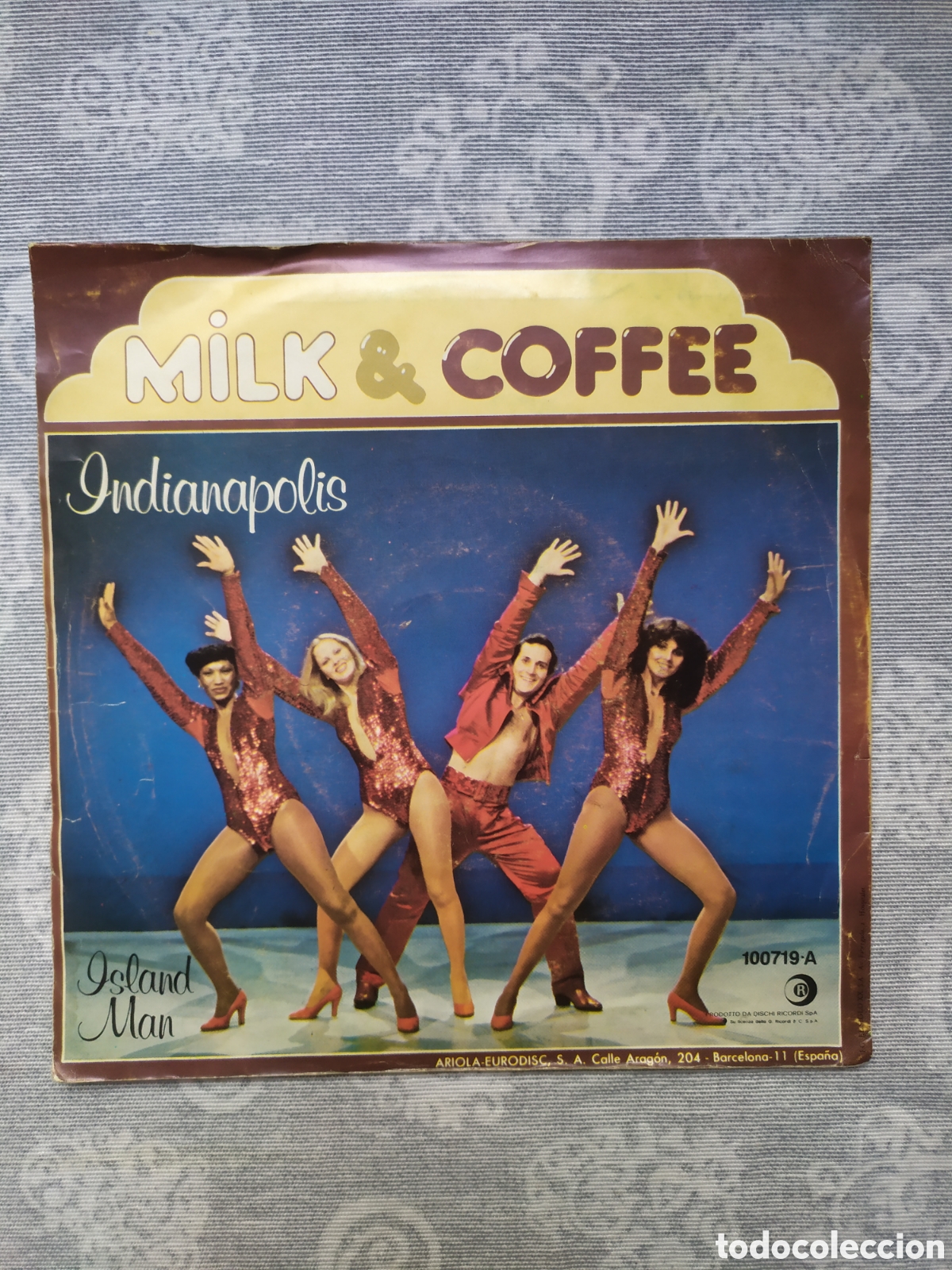 Discos de vinilo: Single Milk & Coffee. Indianapolis / Island man - Foto 2