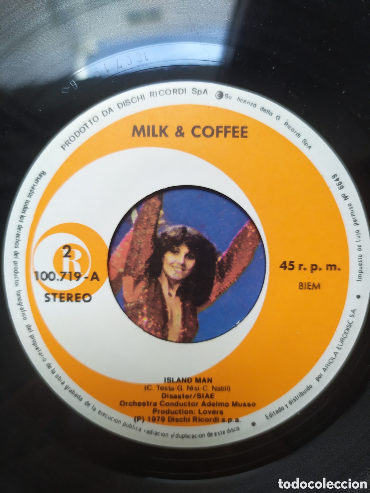 Discos de vinilo: Single Milk & Coffee. Indianapolis / Island man - Foto 4