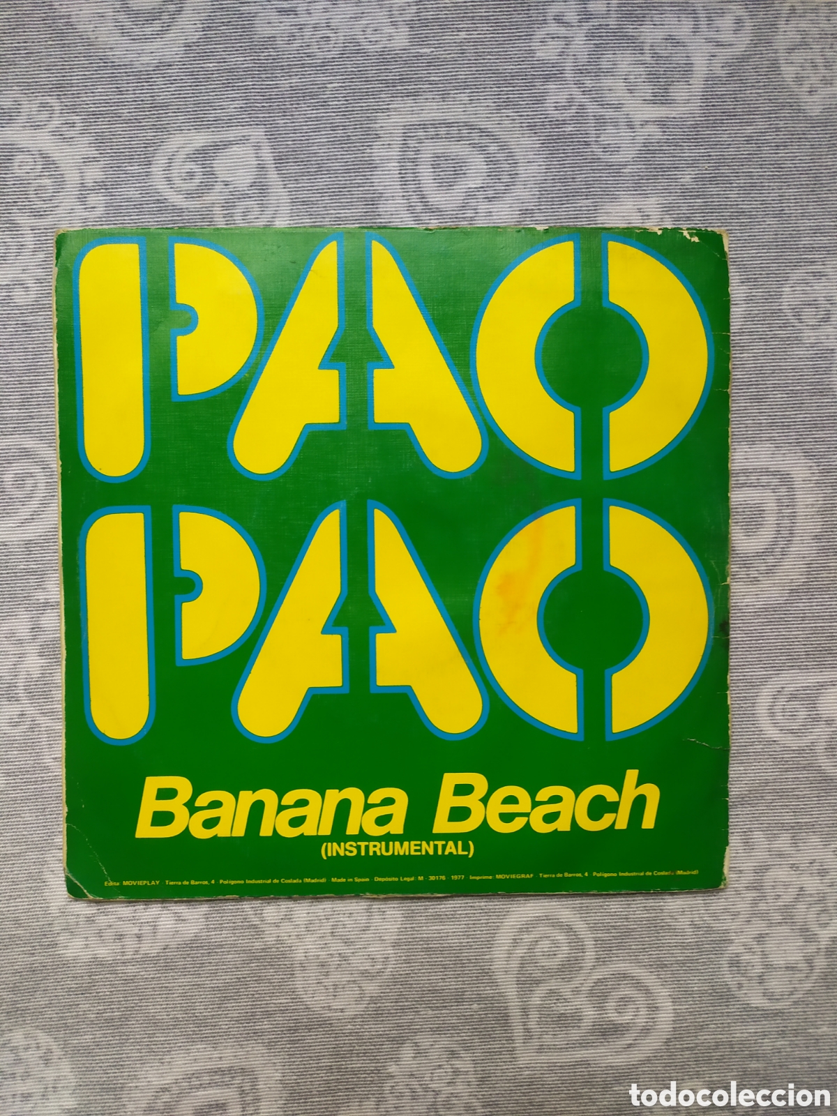 Discos de vinilo: Single PAO PAO. Banana Beach - Foto 2