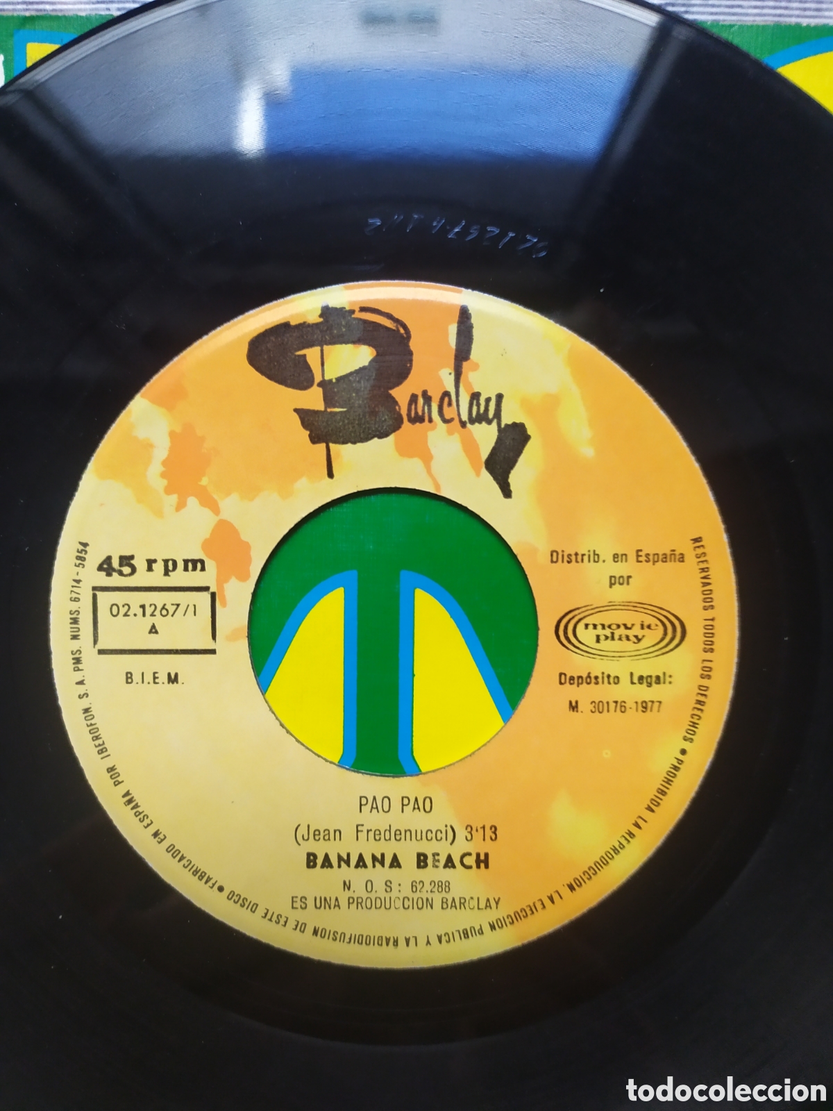 Discos de vinilo: Single PAO PAO. Banana Beach - Foto 3