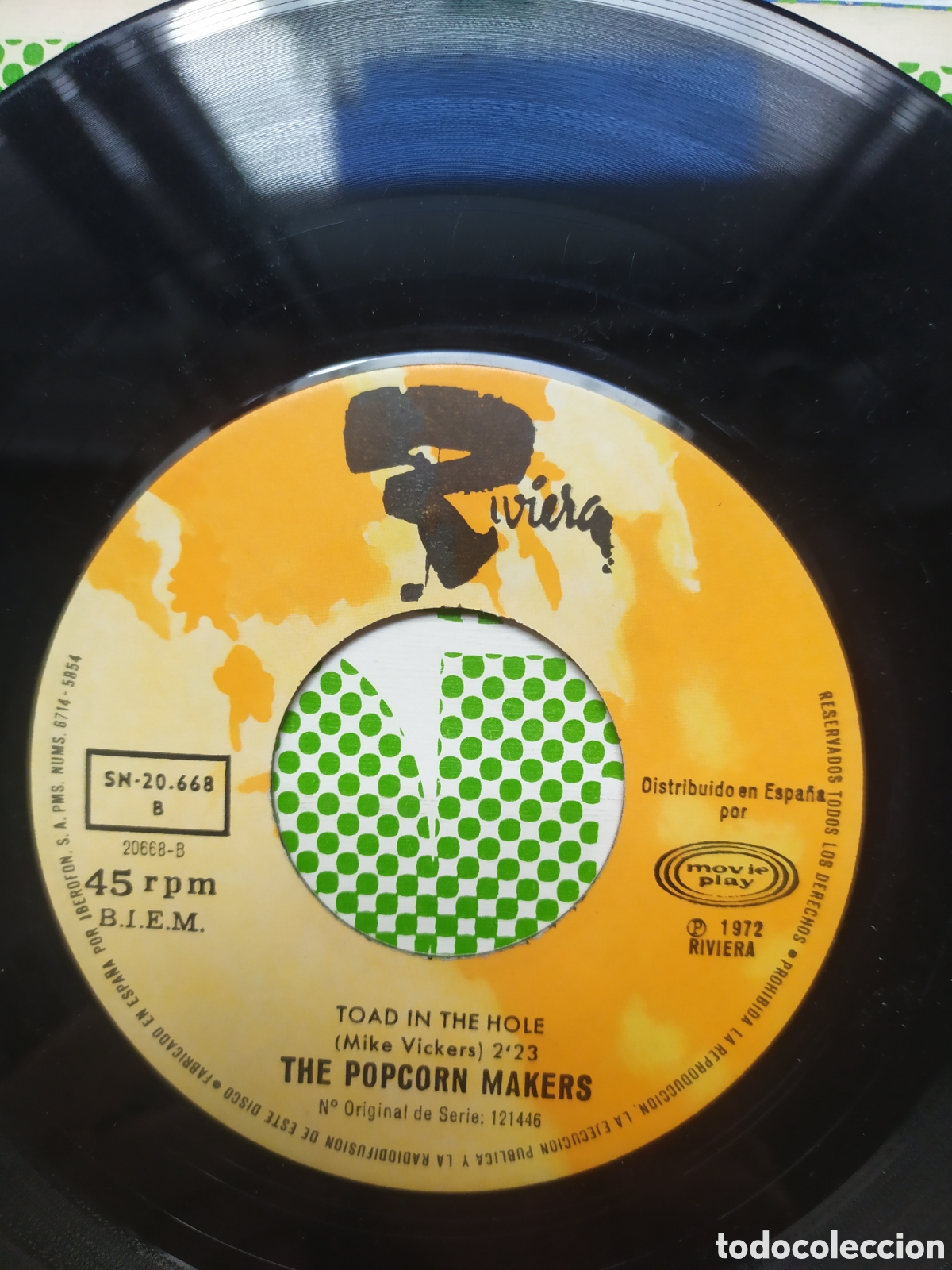 Discos de vinilo: Single The Popcorn Makers. Popcorn / Toad in The hole - Foto 4