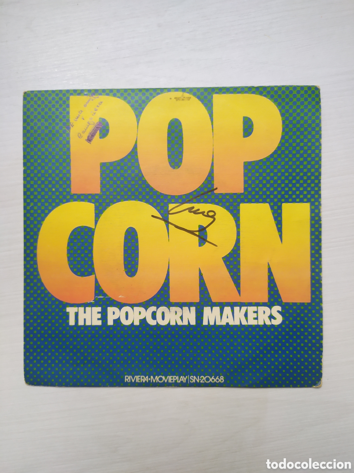 Discos de vinilo: Single The Popcorn Makers. Popcorn / Toad in The hole - Foto 1