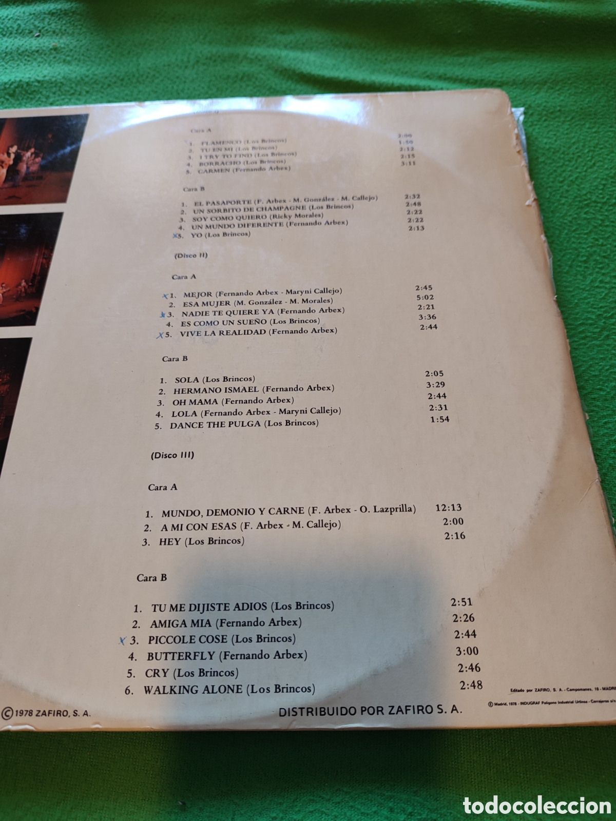 Discos de vinilo: Los Brincos - Same edici&oacute;n Puzzle - Foto 2