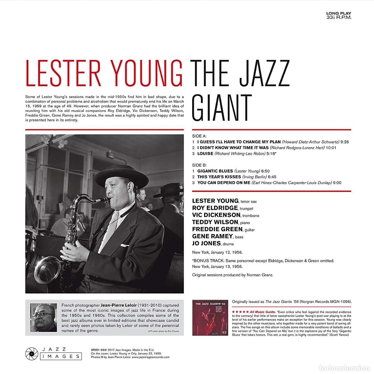 Discos de vinilo: Lester Young &ndash; The Jazz Giant - Foto 2