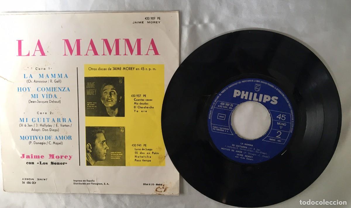 Discos de vinilo: Disco de vinilo sencillo de Jaime Morey - Foto 2