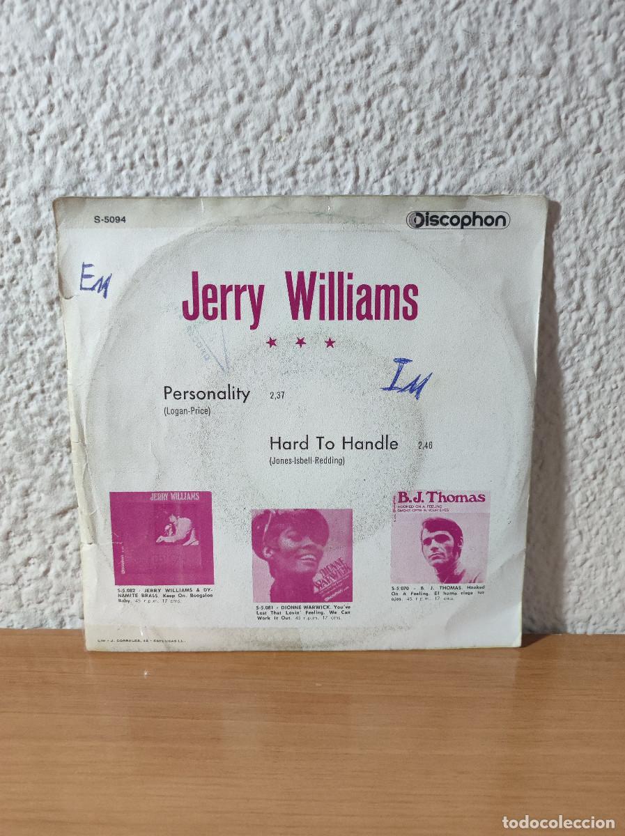 Discos de vinilo: Jerry Williams &ndash; Personality - Foto 2