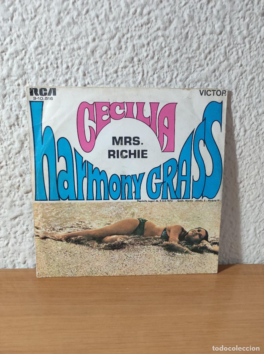 Discos de vinilo: Harmony Grass &ndash; Cecilia / Mrs Richie - Foto 2
