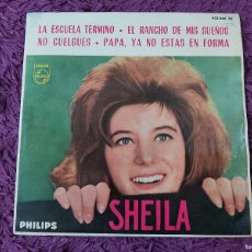 Discos de vinilo: SHEILA – LA ESCUELA TERMINÓ ,VINYL 7” EP 1963 SPAIN 432 866 BE. Lote 400427839