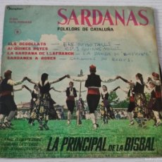 Discos de vinilo: E.P.: SARDANAS, FOLKLORE DE CATALUÑA POR LA COBLA LA PRINCIPAL DE LA BISBAL (DISCOPHON, 1961). Lote 400437374