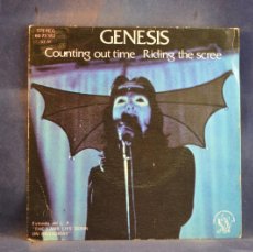 Discos de vinilo: GENESIS – COUNTING OUT TIME - RIDING THE SCREE - SINGLE. Lote 400438979