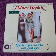 Discos de vinilo: MARY HOPKIN – QUE TIEMPO TAN FELIZ , VINYL 7” SINGLE 1968 SPAIN H 380. Lote 400440109