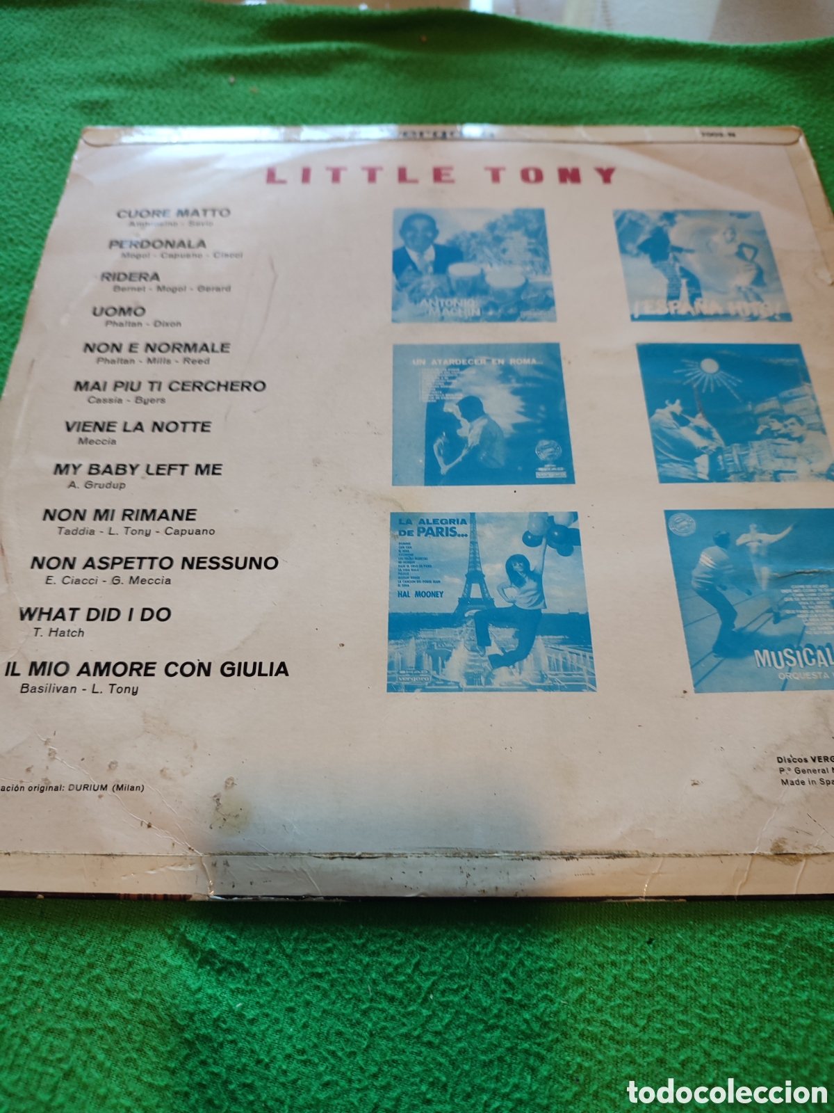 Discos de vinilo: Little Tony - Same Vinilo Lp - Foto 2