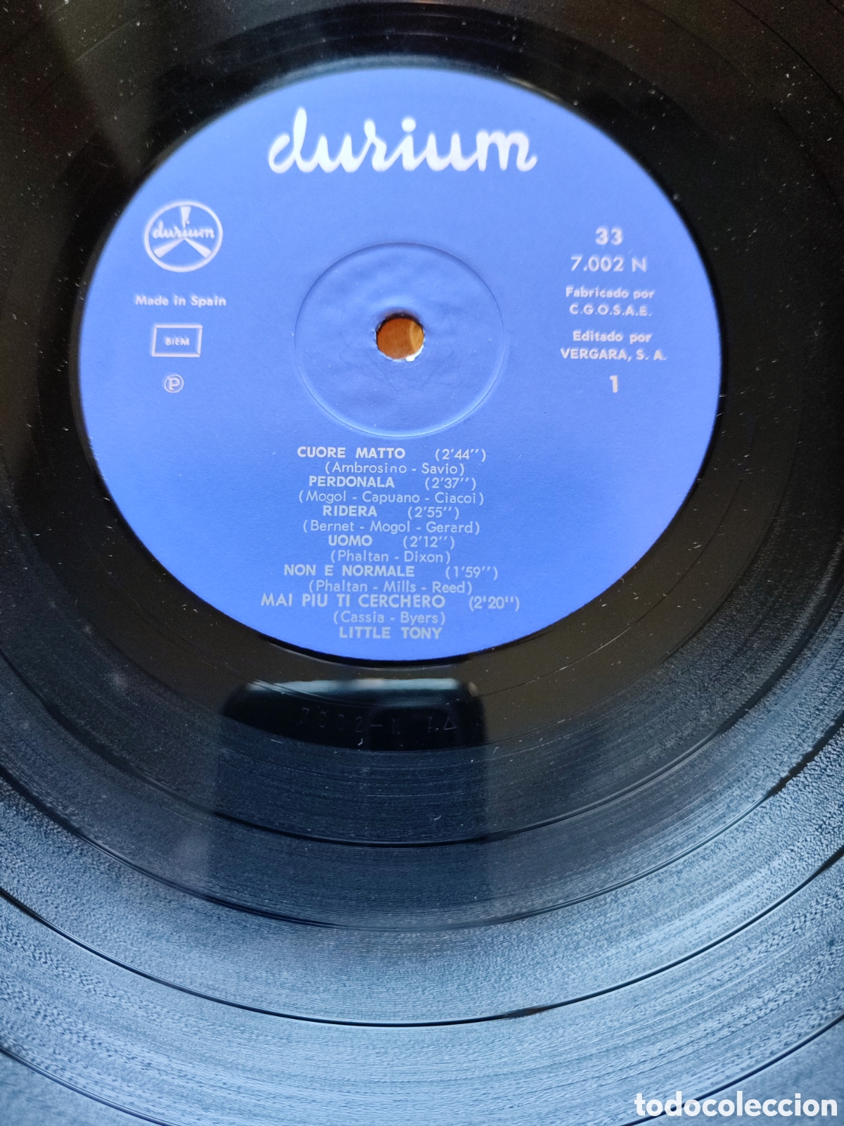 Discos de vinilo: Little Tony - Same Vinilo Lp - Foto 3