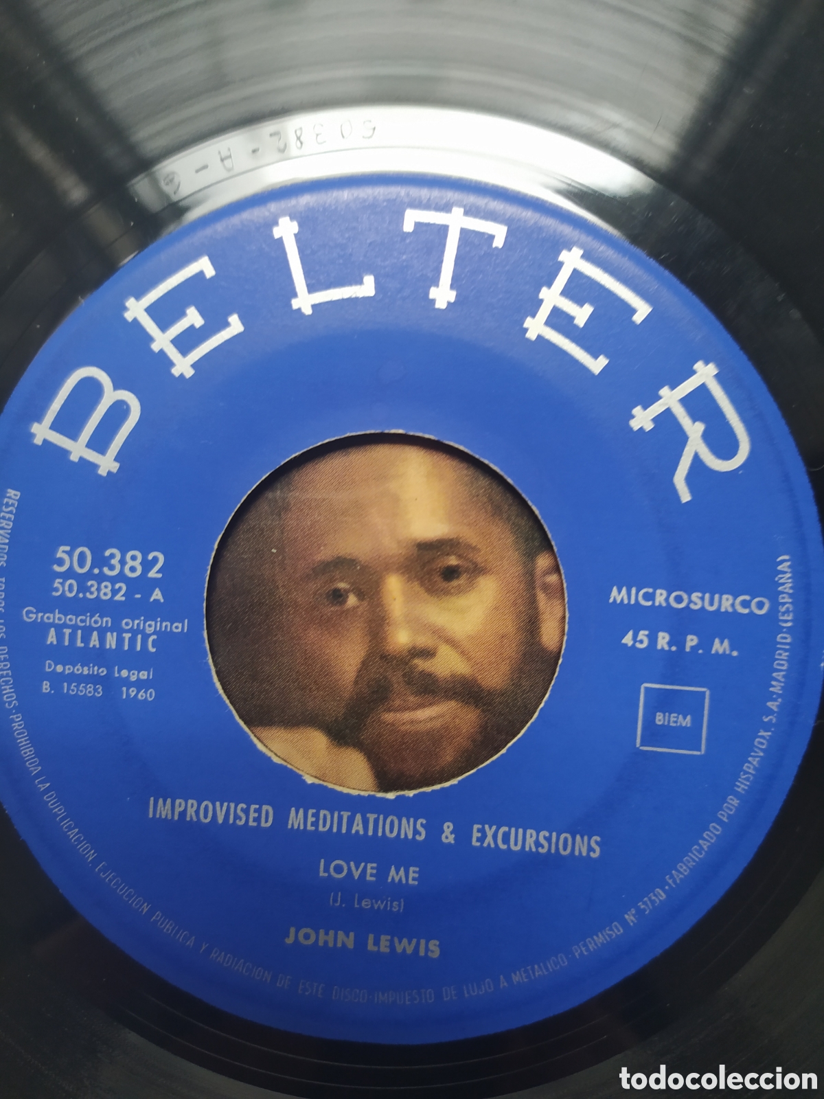 Discos de vinilo: Single John Lewis. Improvised Meditations & Excursions - Foto 3