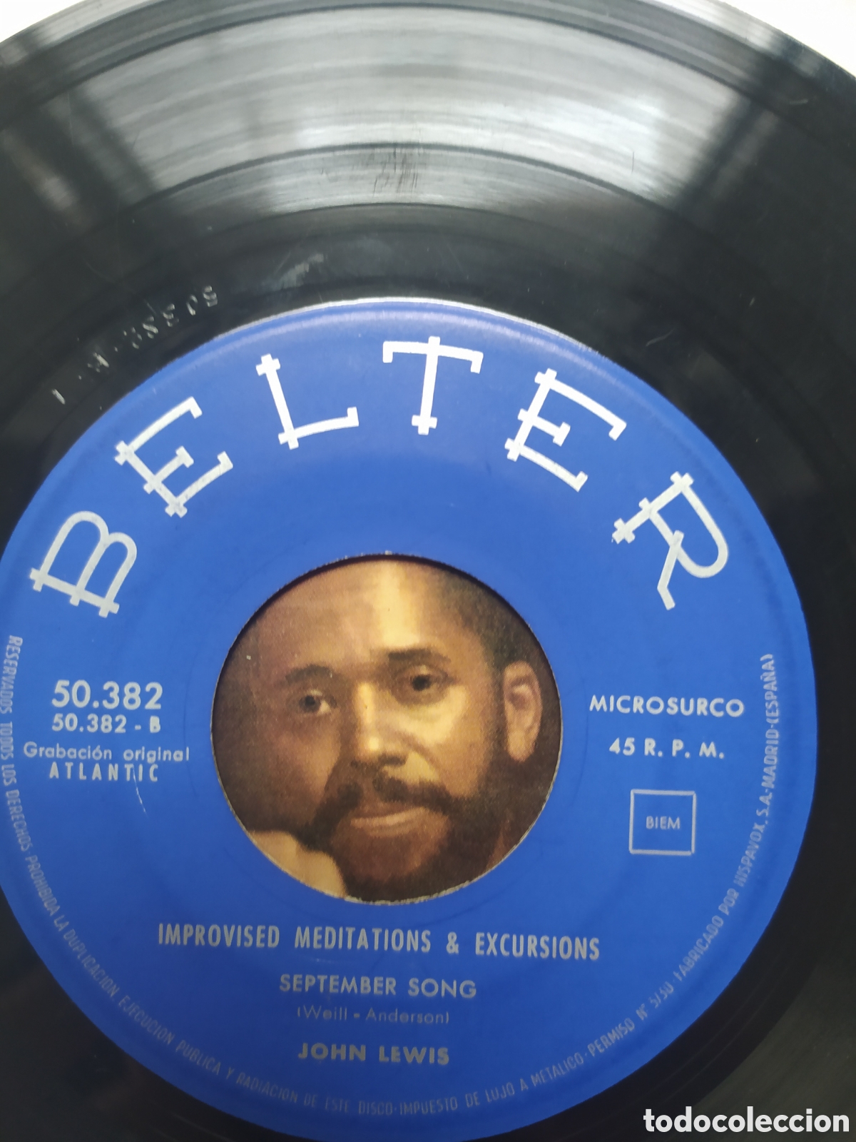 Discos de vinilo: Single John Lewis. Improvised Meditations & Excursions - Foto 4