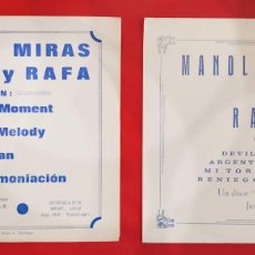 Discos de vinilo: 2 EPS. MANOLO MIRAS Y RAFA. AÑOS 60. EP.