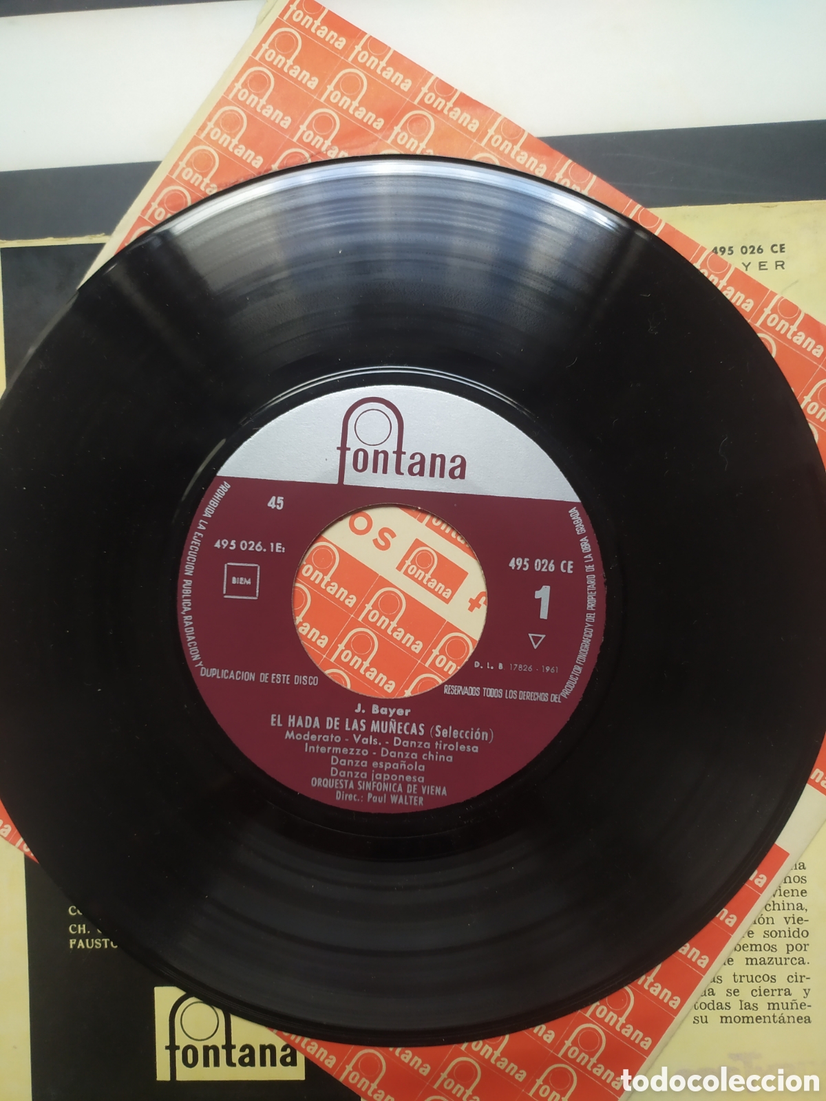 Discos de vinilo: Single Josef Bayer. El Hada De Las Mu&ntilde;ecas - Foto 3