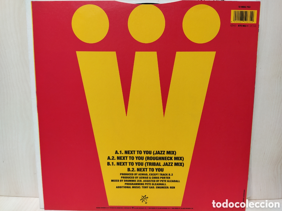 Discos de vinilo: Aswad - Next To You (12&rdquo;, Maxi) - Foto 2