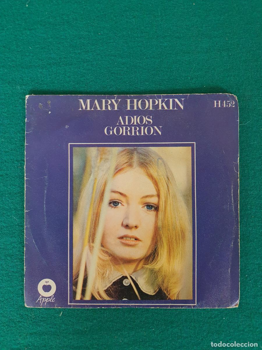Discos de vinilo: Mary Hopkin &ndash; Adios / Gorrion - Foto 1