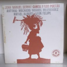 Discos de vinilo: JOAN MANUEL SERRAT CANTA A LOS POETAS - DOBLE LP - ZAFIRO ZND 814 - AÑO 1978. Lote 400548994