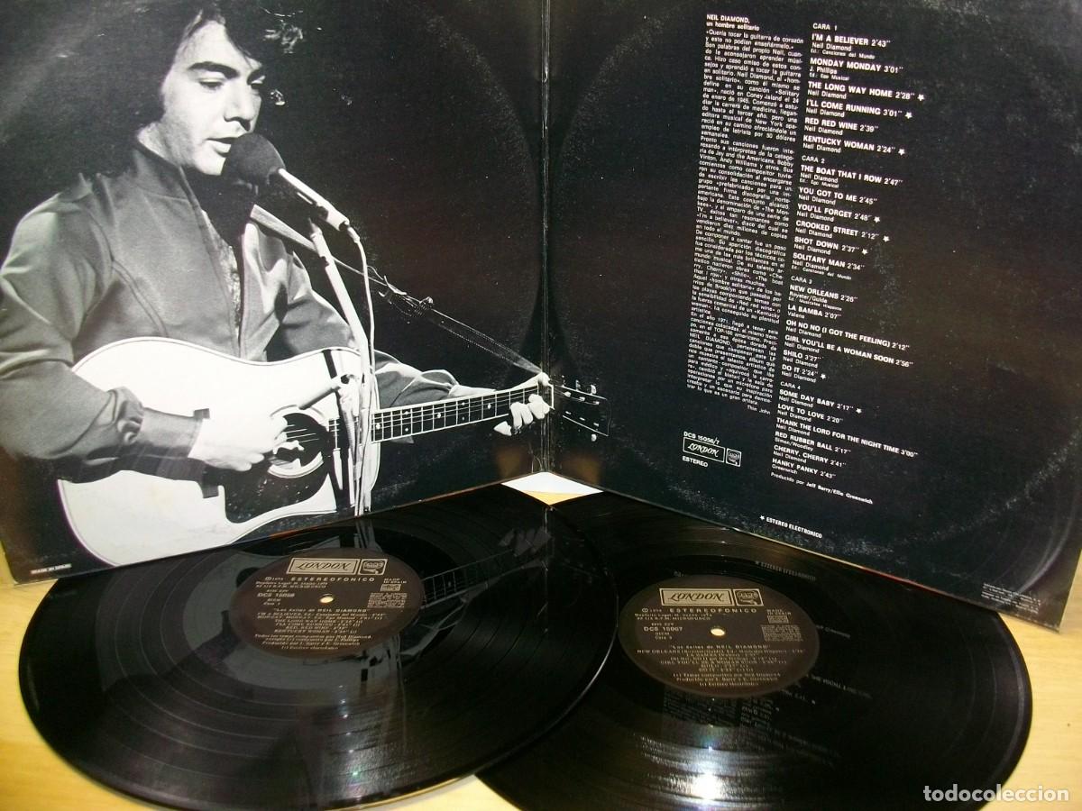 Discos de vinilo: Neil Diamond &ndash; &Eacute;xitos 2 x LP - Foto 2