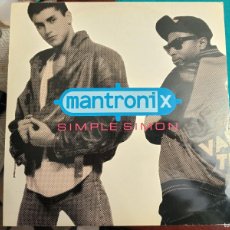 Discos de vinilo: MANTRONIX ‎– SIMPLE SIMON. 1988. 10 RECORDS ‎– TENX 217. FORMATO:12”. MUY BUEN ESTADO.NEAR MINT. Lote 400584854