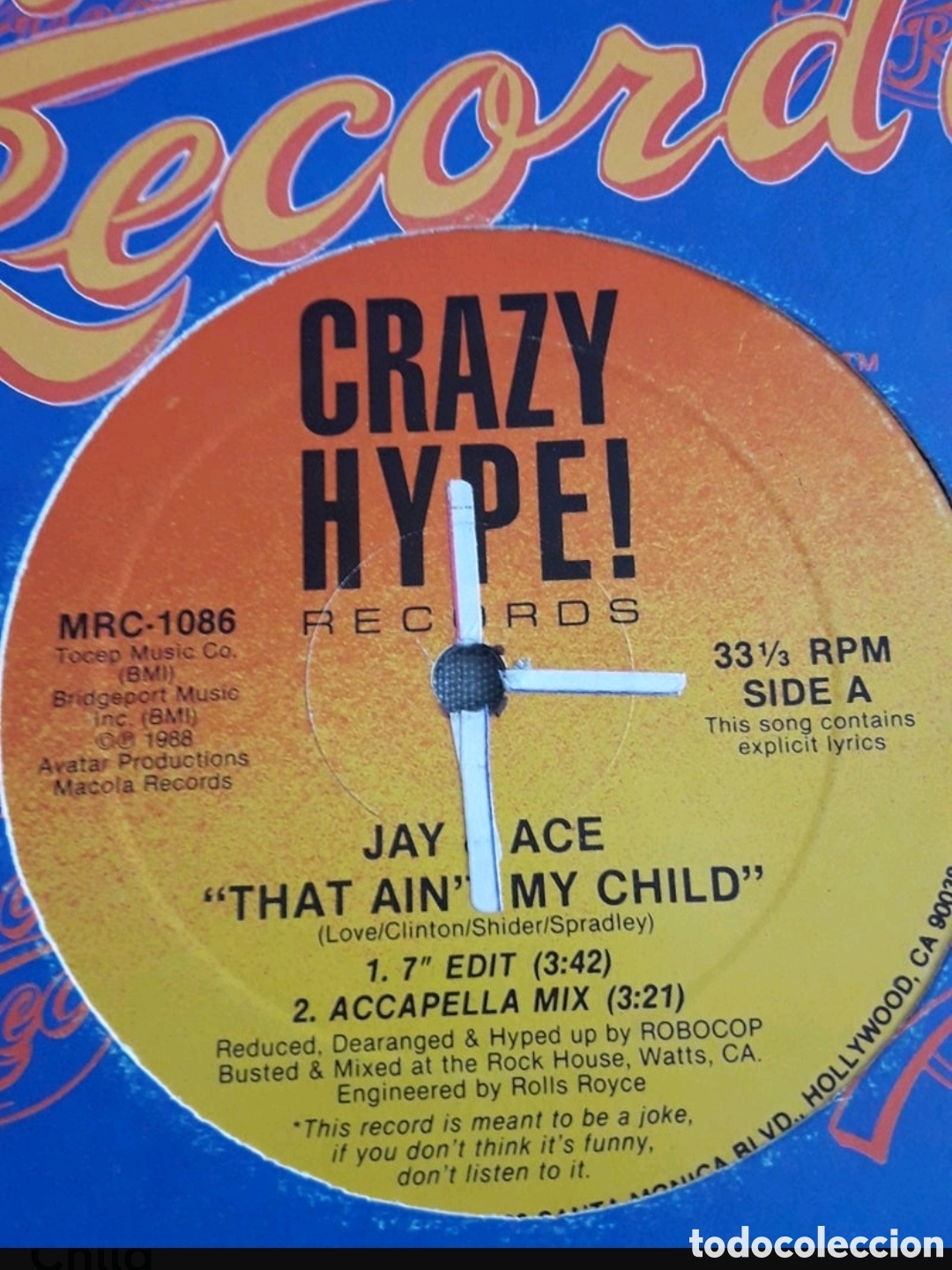Discos de vinilo: Maxi single Jay & Ace. That Aint My Child - Foto 3