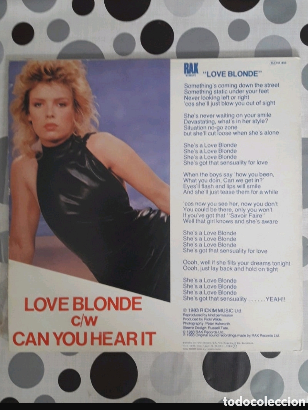 Discos de vinilo: Maxi single Kim Wilde.&nbsp;Love Blonde - Foto 2