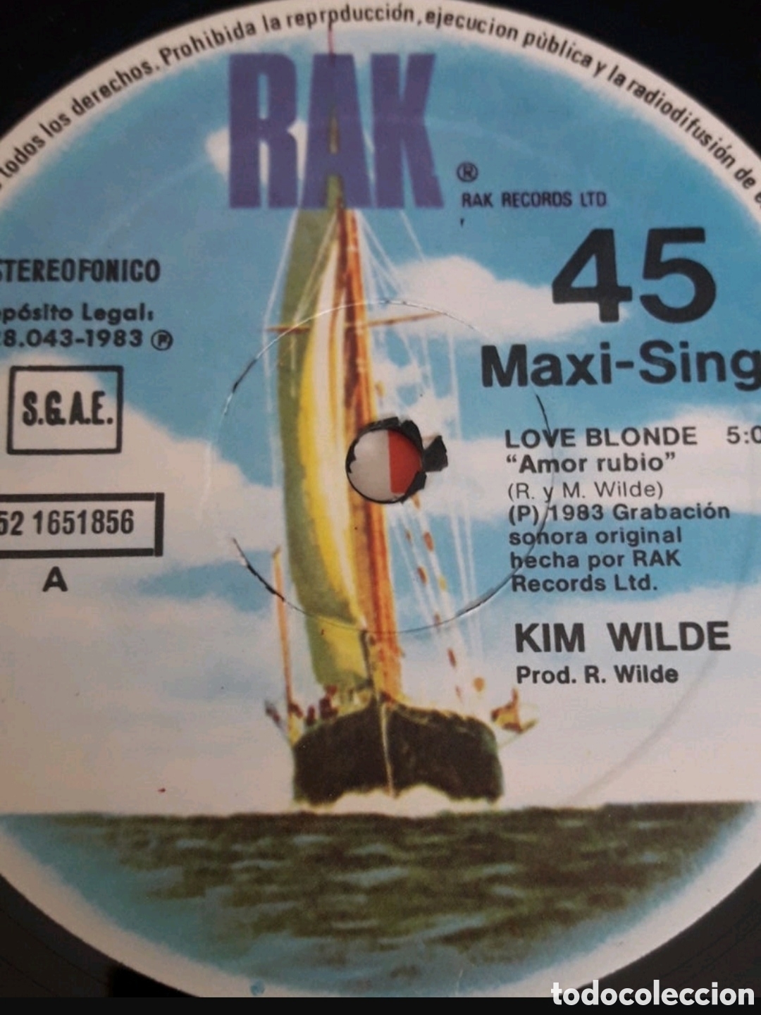 Discos de vinilo: Maxi single Kim Wilde.&nbsp;Love Blonde - Foto 3