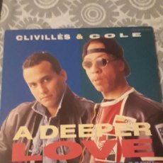 Discos de vinilo: MAXI SINGLE CLIVILLES & COLE. A DEEPER LOVE (A DEEPPER FEELING MIX). Lote 400593329