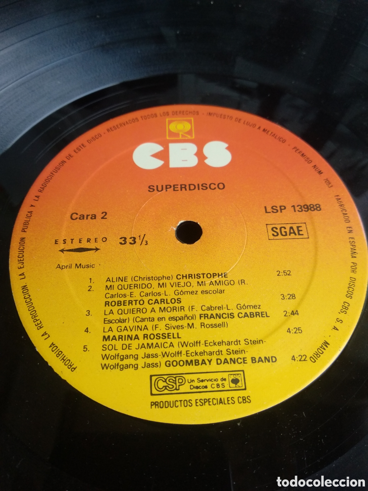 Discos de vinilo: SUPER DISCO, SPAIN, CBS, 1980, LC.5 - Foto 4