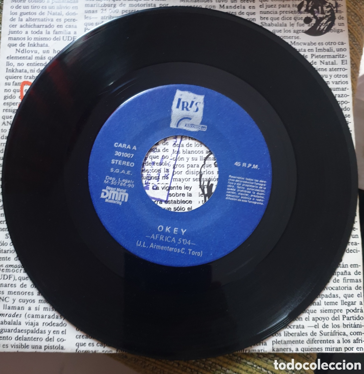 Discos de vinilo: Okey - &Aacute;frica - Foto 3