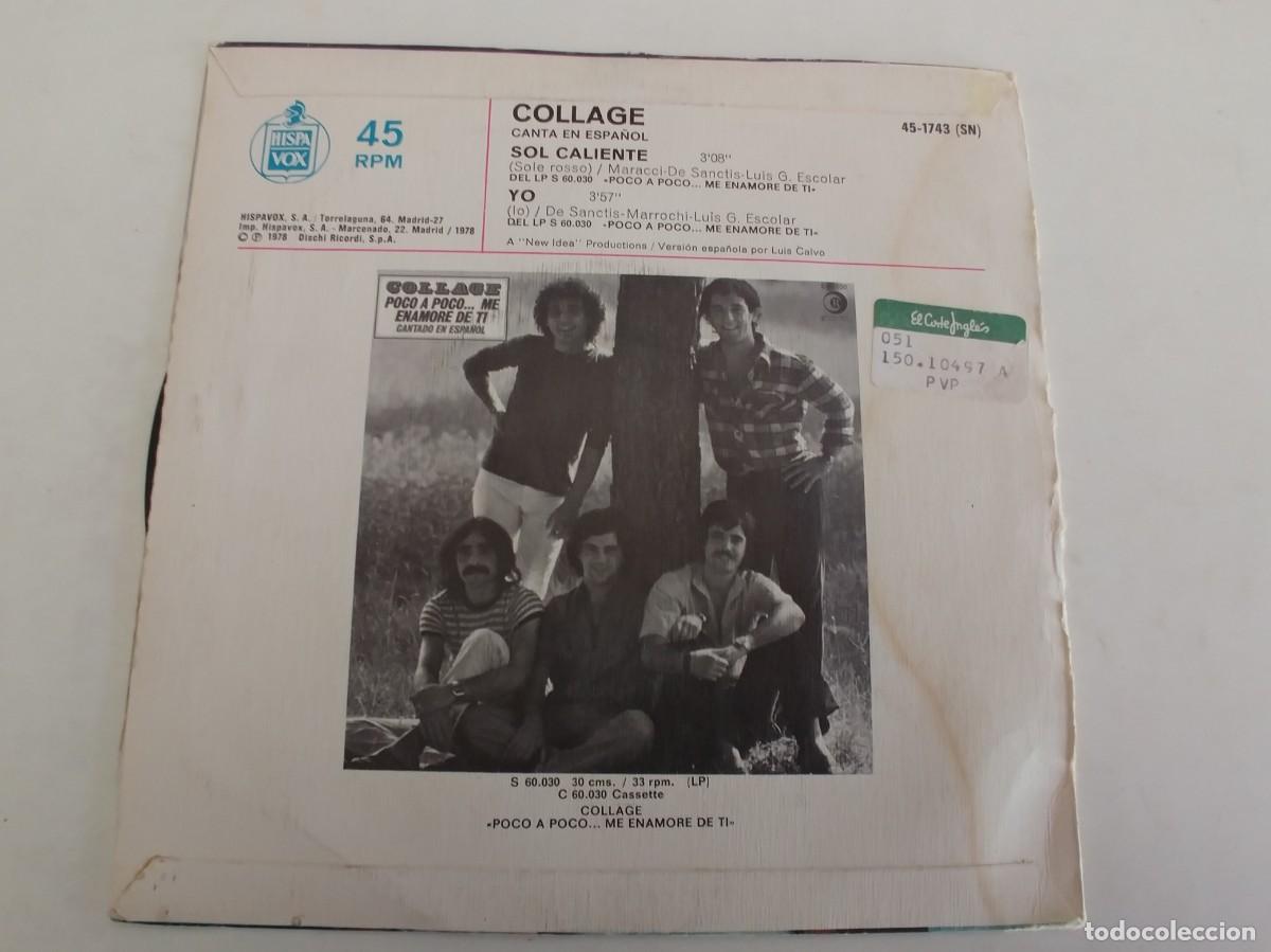 Discos de vinilo: COLLAGE-SINGLE SOL CALIENTE-EN ESPA&Ntilde;OL - Foto 2