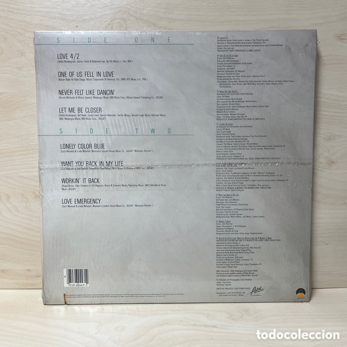 Discos de vinilo: Teddy Pendergrass - Workin It Back (LP, Album) - Foto 2