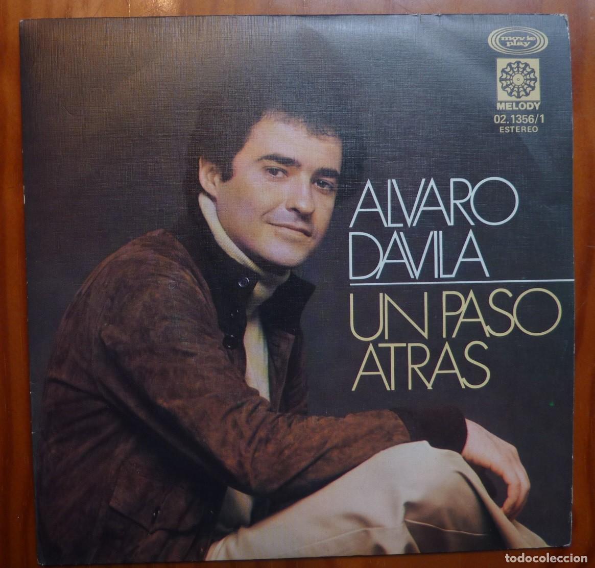 Discos de vinilo: ALVARO DAVILA / UN PASO ATRAS / 1978 / SINGLE - Foto 1