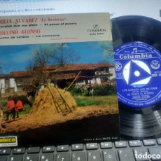 Discos de vinilo: OBDULIA ÁLVAREZ LAUDELINO ALONSO EP CANCIONES ASTURIANAS 1964. Lote 400687629