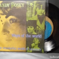 Discos de vinilo: SANDY POSEY WAYS OF THE WORLD SINGLE SPAIN 1968 PEPETO TOP