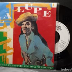 Discos de vinilo: LA LUPE PURO TEATRO / BESITO PA TI SINGLE SPAIN 1992 PEPETO TOP. Lote 400693069