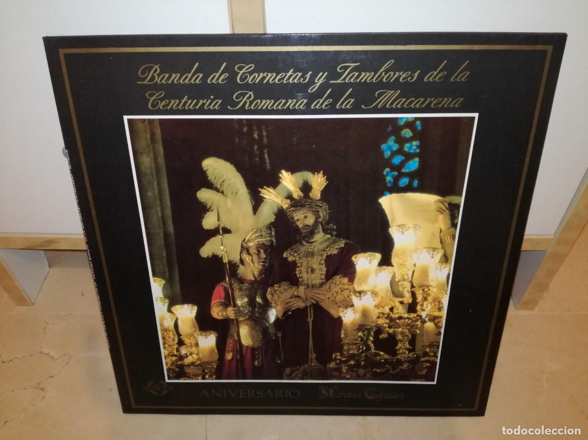 Disques de vinyle: BANDA DE CORNETAS Y TAMBORES DE LA CENTURIA ROMANA DE LA MACARENA-ANIVERSARIO-MARCHAS COFRADES-RARO