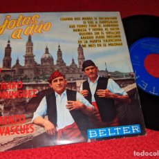 Discos de vinilo: GENARO DOMINGUEZ & LORENZO NAVASCUES JOTAS A DUO.CUANDO DOS MAÑOS SE ENCUENTRAN ++ EP 7'' 1963. Lote 400707989