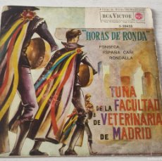 Discos de vinilo: E.P.: TUNA FACULTAD DE VETERINARIA DE MADRID · HORAS DE RONDA / FONSECA / ESPAÑA CAÑÍ / RONDALLA. Lote 400709099
