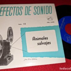 Discos de vinilo: EFECTOS SONIDO COLECCION AGES-MENNON ANIMALES SALVAJES EP 7'' 1959 LA VOZ SPAIN LIBRERIA SONIDOS. Lote 400709449